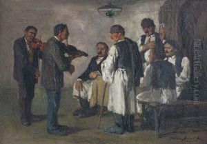 Les Musiciens by Aurel Naray