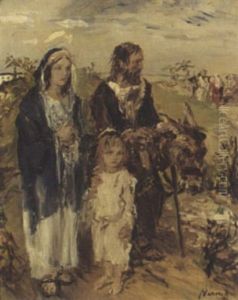 Rest On The Flight Into Egypt by Aurel Naray