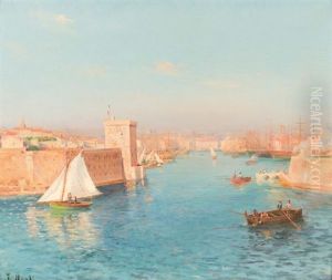 Entree Du Port De Marseille by Francois Nardi