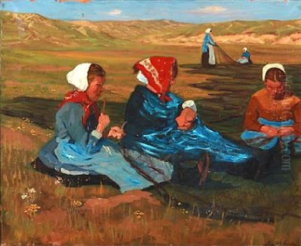 Women Working With Fishing Nets - view 1