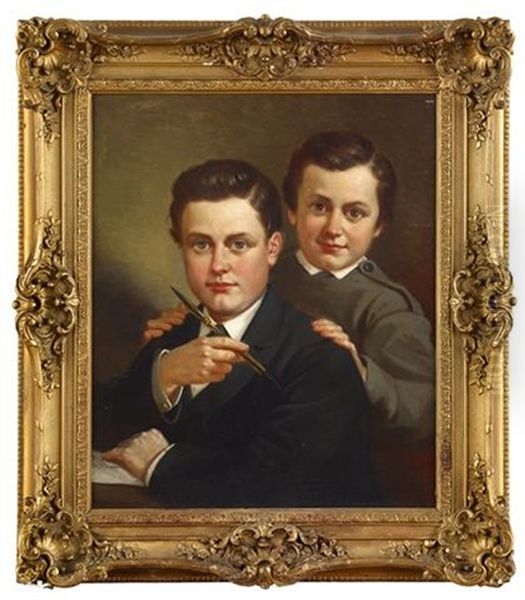 Portrait Of Two Young Boys - view 1
