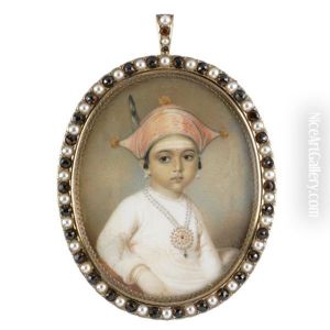 Portrait Of Mooda Maji Of Coorg by Edward Nash