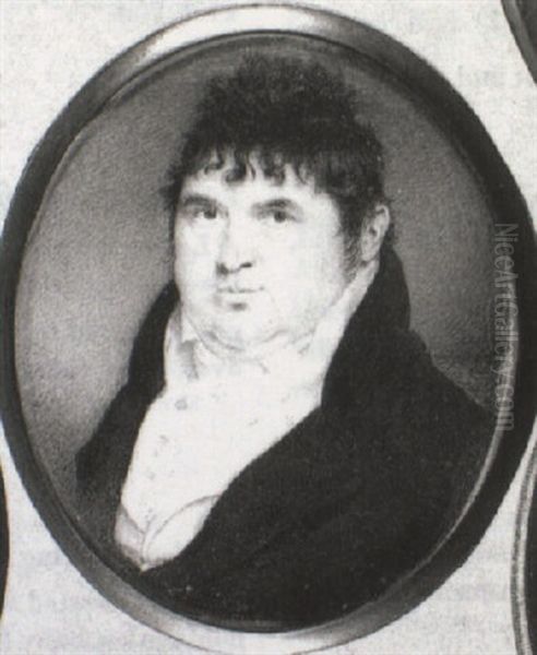 William Parsons Of Bewdley, Wores, (b. 1755), In Blue Coat, White Waistcoat And Tied Stock - view 1