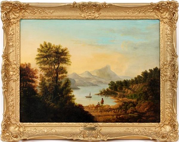 Landscape With Boat & Figures - view 1