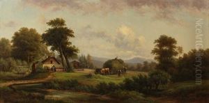 Loading The Hay Wagon