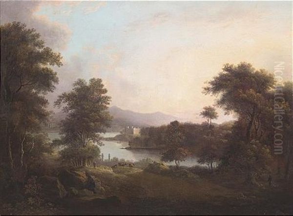 View Of A Loch-side Castle - view 1