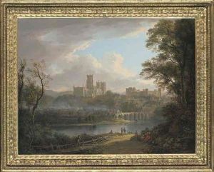 View Of Durham From The North-east With The Cathedral, Castle And River Wear