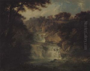 The Falls Of Clyde, With Figures