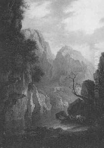 The Source Of The Teith At Loch Katrine by Alexander Nasmyth