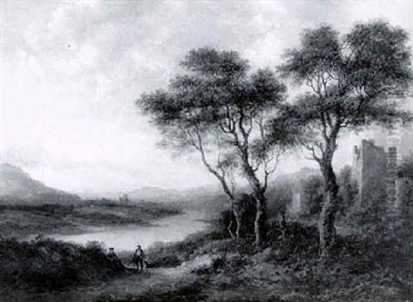 A Distant View Of Melrose Abbey On The Tweed - view 1