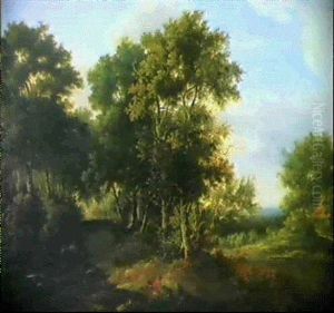 Bewaldete Flusslandschaft Mit Rastenden by Alexander Nasmyth
