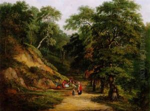 A Woodland Camp by Jane Nasmyth