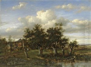 An Old Farmstead, Near St Albans by Patrick Nasmyth