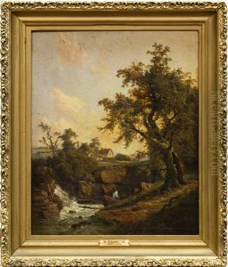 Fisherman Near Dam