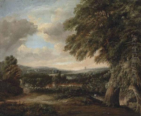An Extensive Landscape, With Kew Pagoda And Gardens Beyond - view 1