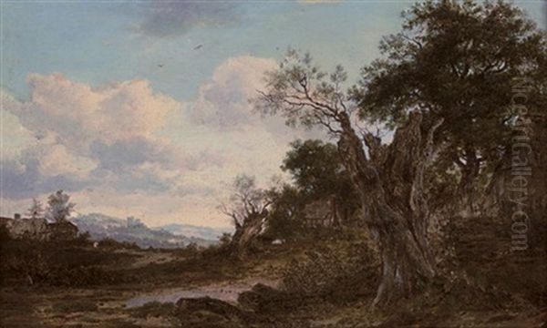 Cottages In A Wooded Landscape - view 1