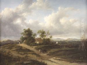 Man With Horse On A Country Road by Patrick Nasmyth
