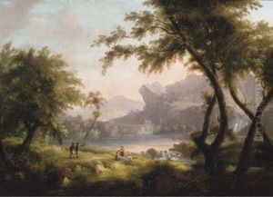 Figures In An Arcadian Landscape
