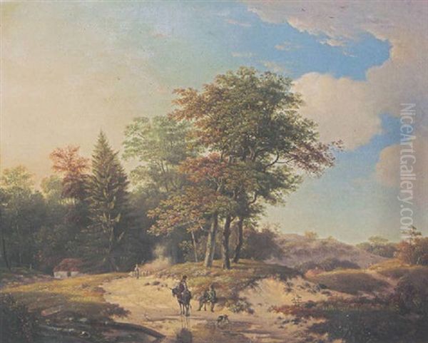 Figures In A Summer Landscape - view 1