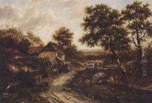 Overshot Flint Mill by Patrick Nasmyth