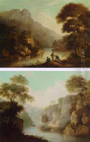 Anglers In A Gorge - view 1