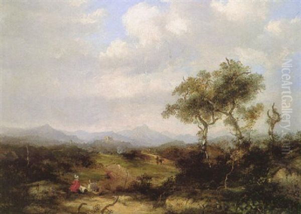 Pigures In A Landscape, A Castle Beyond - view 1