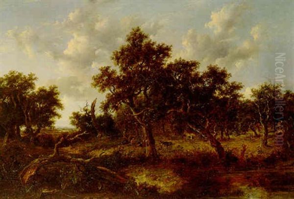 Wooded Landscape With Gypsies - view 1