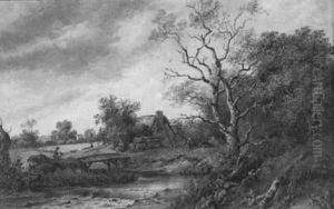 Landscape With A Figure Crossing A Bridge
