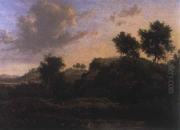 Landscape With Stream And Cottage - view 1