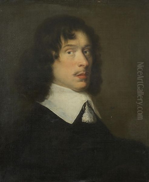 Portrait Of A Gentleman, Bust-length, In Black - view 1