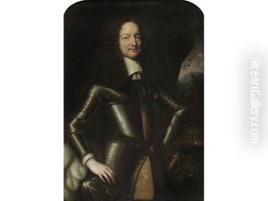 Portrait Of Crown Prince Wilhelm Heinrich Of Brandenburg, Three-quarter-length, In Armour by Pieter Nason