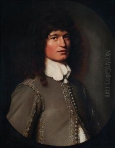 Portrait D'homme Dans Un Ovale Peint by Pieter Nason