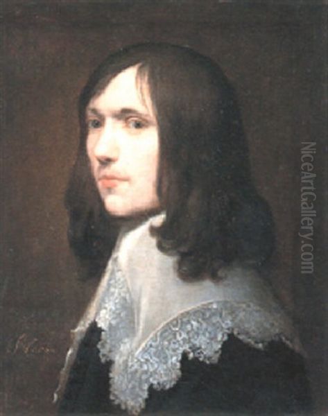 Portrait Of A Gentleman, Bust Length, Wearing Lace Trimmed Collar - view 1