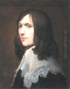 Portrait Of A Gentleman, Bust Length, Wearing Lace Trimmed Collar