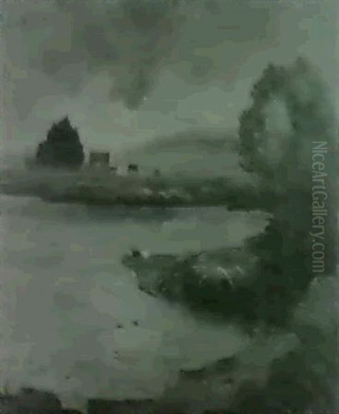 Renninger See Unter Schweren Gewitterwolken - view 1