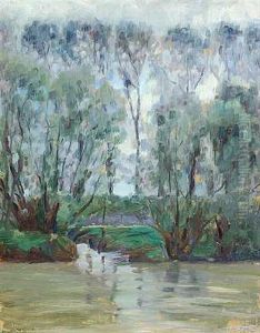 Hoje Traeer Ved Et Vandlob by Max Nathan