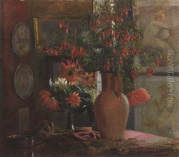 Blumenstilleben In Einem Interieur - view 1