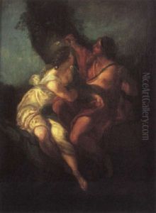 Paris And Oenone by Charles Joseph Natoire