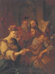 The Marriage Of The Virgin by Charles Joseph Natoire