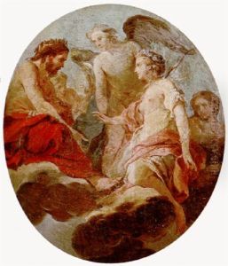 Psyche Received By Jupiter by Charles Joseph Natoire