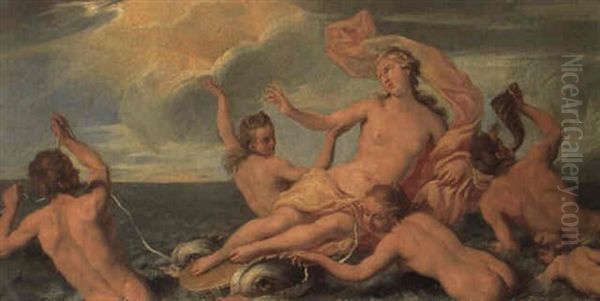 The Triumph Of Galatea by Charles Joseph Natoire