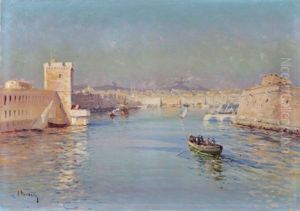 Entree Du Port De Marseille by Louis Nattero