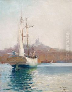 Voilier Arrivant A Marseille by Louis Nattero
