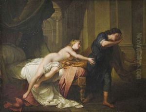 Joseph Sollicite Par La Femme De Putiphar by Jean Baptiste Nattier