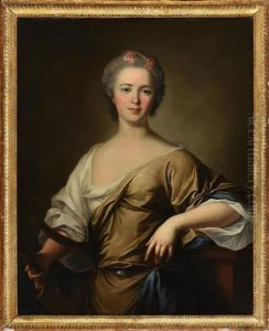 Jeune Femme A La Lyre, Dite En En Erato, Muse De La Poesie Lyrique by Jean Marc Nattier