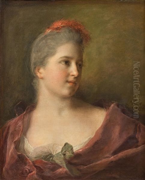 Portrait De Madame Francois-philippe Brochier, Nee Charlotte-claudine Nattier, Fille De L'artiste - view 1