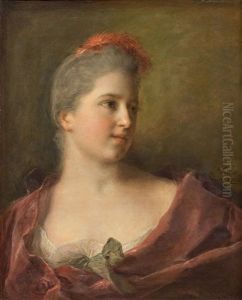 Portrait De Madame Francois-philippe Brochier, Nee Charlotte-claudine Nattier, Fille De L'artiste by Jean Marc Nattier