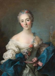 Portrait Einer Jungen Dame by Jean Marc Nattier
