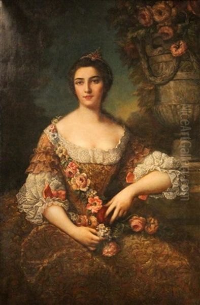 Marquise De Larochethulon, Nee Pleumartin (1730-1761) - view 1