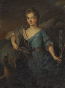 Junge Frau Als Verkorperung Der Gottin Juno